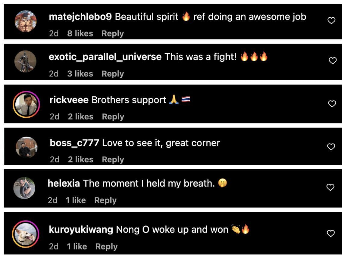 Comments from Instagram